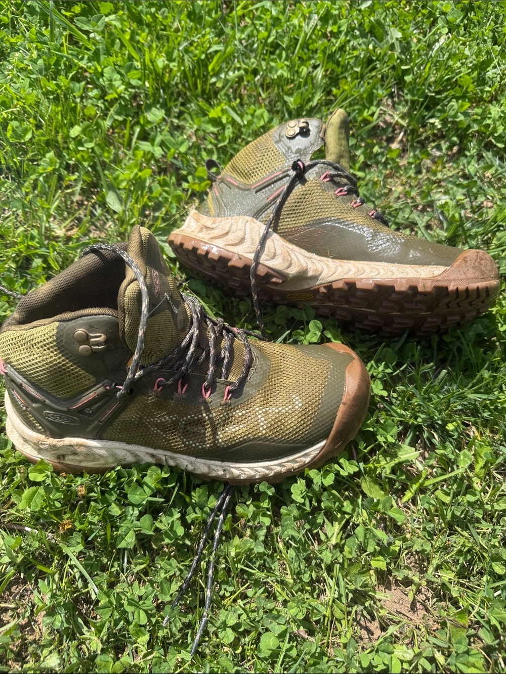 Keen Olive and Tan Trail Boots